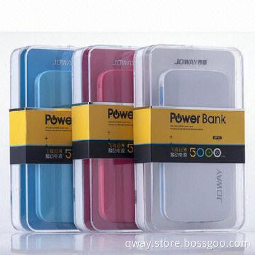 Li-polymer Cell 5,000mAh Power Bank for iPhone and iPad, Same Time, 5V/1A Input, 3-5 Hours